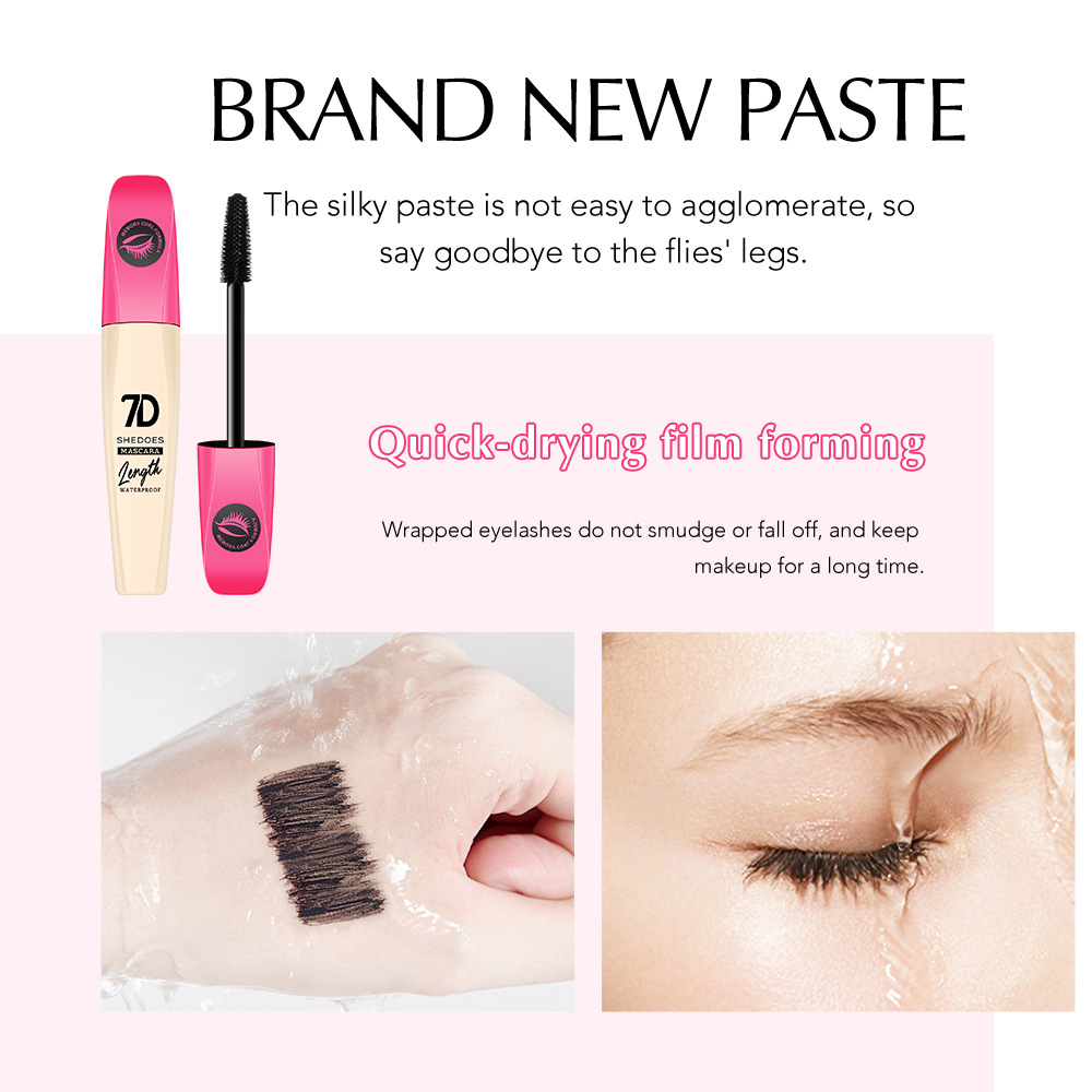 Wholesale Shedoes Slender Long Curly Thick Tricol Tube 7D Mascara
