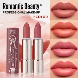 Rouge à lèvres mat Romantic Beauty, baume à lèvres