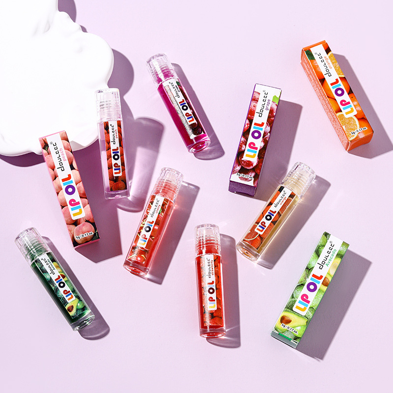 Wholesale DOULEEC Walking Bead Lip Oil Transparent Lip Balm