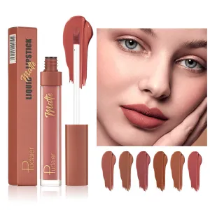 Pudaier12 Matte Lip Glaze Non-Stick Cup Matte Lip Gloss Lip Gloss Lipstick