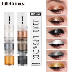 Fit Colors3 Smoked Makeup Water Eye Shadow Diamond Liquid Pearlescent Eyeshadow Liquid Lip Liquid