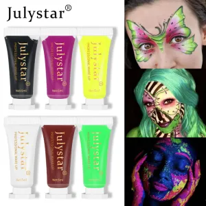 Julystar Makeup Halloween Human Face Painting Fluorescent Eye Shadow Cream