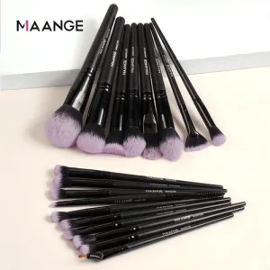 Maange Maange 18 Makeup Brush Full Set Eye Shadow Concealer Complete Set Of Beauty Tools
