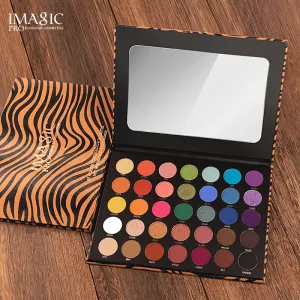 Imagic 35 Color Zebra Eyeshadow Plate Pearlescent Matte Earth Color Eyeshadow Makeup