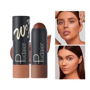 Pudaier Foundation Makeup Color Non-Blooming 12 Color Light Breathable Matte Foundation Stick