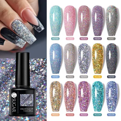 Ur Sugar Temperature Change Series Nail Glue Gradient Glitter Long-Lasting Color Change Phototherapy Nail Glue