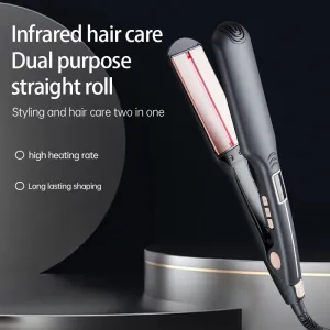 European plug American plug Wide Version Hair Straightener Fast Heating Electric Splint Corn Perm Fluffy Lasting Styling Straightening Plate