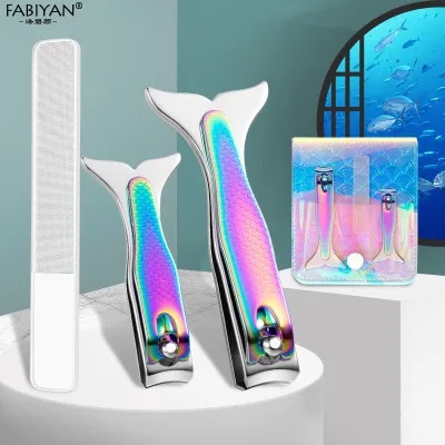 Creative Nail Clippers 4-Piece Tool Gift Box Nail Clippers Manicure Macaron Suit Nail Clippers