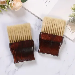 Cepillo de madera para peluquería, mango corto, para pelo roto, fibra suave, para limpieza de pelo roto, herramientas de peluquería