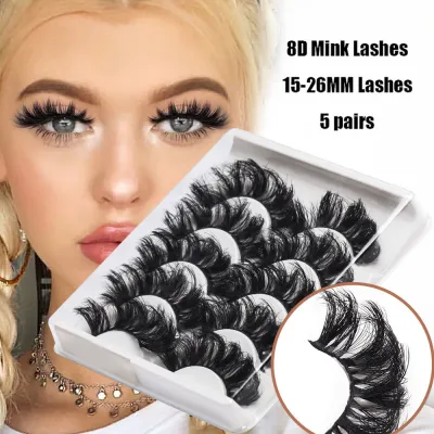 High Imitation Mink Hair 10 Pairs Of Half-Eye False Eyelashes Grafting Eyelashes Curled Eyelashes