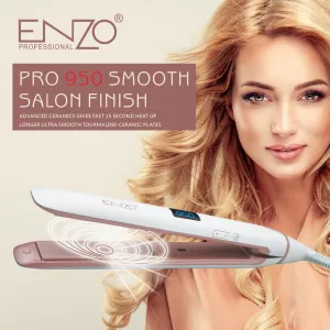 Enzo Negative Ion Bangs Straightening Board Quick-Heating Straightening Curly Hair Dual-Purpose Hair Straightener Multifunctional Hair Straightener