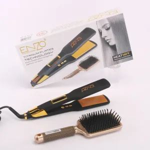 Enzo Hair Salon Hair Straightener Dual-Purpose Hair Straightener Hairpin Hairdressing Electric Splint Wet And Dry Temperature Regulating Perm