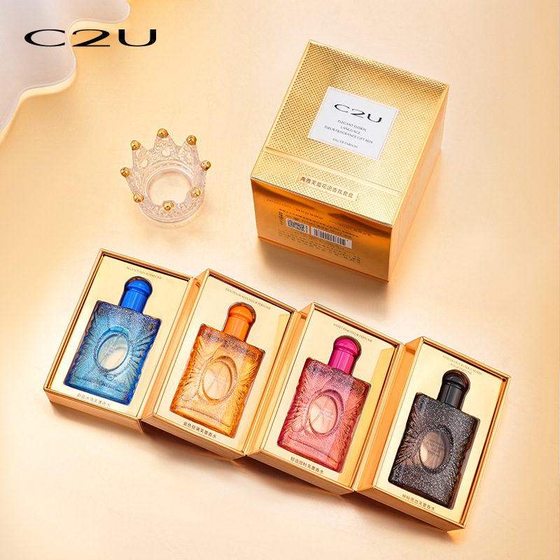 Wholesale C2U Elegant Fleece Flower Language Fragrance Set Women'S