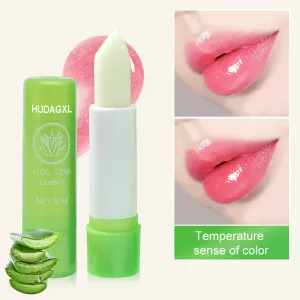 Color Changing Lip Balm Aloe Lipstick Moisturizing Waterproof Anti-Dry Aloe Lipstick