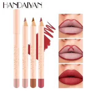Handaiyan Natural Lip Makeup Genuine Matte Lipstick Lip Liner Set Waterproof Long Lasting Outline Lips