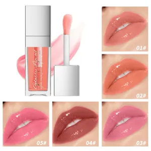 Brillo labial Hellokiss Rich And Bright Water Gloss Mirror Lip Oil Six-Color Cherry Moisturizing Lip Glaze Lip Primer