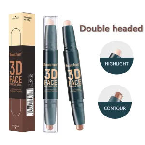 Double-Headed Brightening Concealer Beauty Stick Waterproof Sweat-Proof Cosmetic Makeup Highlight Stick