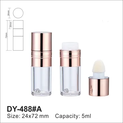 Korean Square Lipstick Tube Bevel Lipstick Tube Custom Cosmetic Plastic Tube E431#