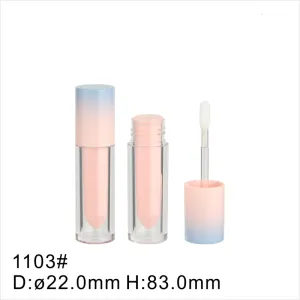 E1103# Round Lip Gloss Tube Premium Lip Glaze Tube Nail Bottle Custom Cosmetic Tube