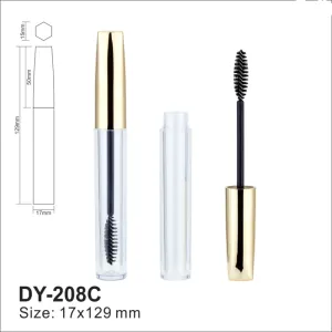 Tubo para pestañas n.° 208 C, delineador de ojos cosmético, tubo de color para labios, barra para acabado de cabello roto, maquillaje, pestañas, material de embalaje personalizable