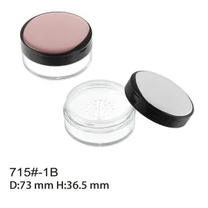 Bulk Powder Box Round Bulk Powder Bottle Multicolor Cosmetic Package Customized Package E715#