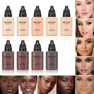 Beauty Glazed Makeup Black Matte Lasting Foundation Dark Concealer High Covering
