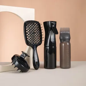Hair Care Suit Fluffy Shun Hair Hollow Comb Cleaning Head Shampoo Continuous Spray Bottle Dry Cleaning Bottle