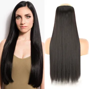 55Cm Wig WomenS Long Straight Hair One-Piece Five-Card Hair Tippiece Fluffy Hair Tippiece