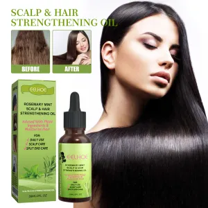 Solución nutritiva para el cabello Eelhoe Mint Líquido para el crecimiento del cabello Masaje para el cuero cabelludo para suavizar el frizz Cuidado del cabello fuerte