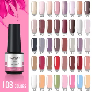 Nail Polish Gel 108 Color Solid Color Nail Light Therapy Glue Nail Polish