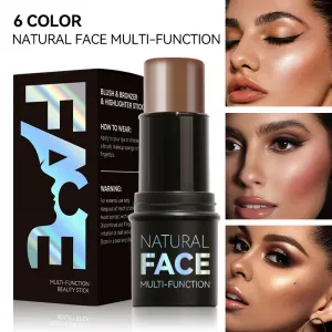 High-Gloss Cosmetic Stick Contour Shadow Pen Three-Dimensional Brightening Lying Silkworm Face Blush Cream Multi-Functional Makeup