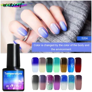 Barbie Nail Polish Glue Nail Phototherapy Color-Changing Glue Uv Glue Cold Color System Temperature-Changing Three-Step Glue Nail Glue