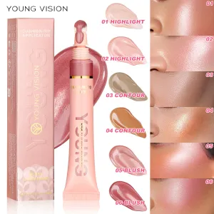Young Vision Liquid Air Cushion Blush High Gloss Stick Pearlescent Delicate Blush Liquid Easy To Operate And Carry