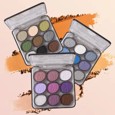 Makeup Misslara Nine-Color Eyeshadow Plate Matte Pearlescent Eyeshadow Lasting Color-Rendering Powder Smoke Makeup