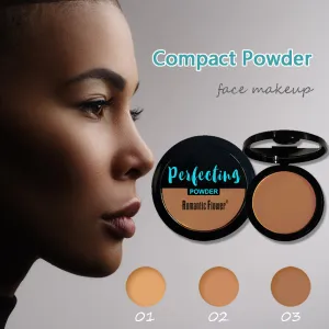 Dark Powder Cake Single-Layer Matte Waterproof Concealer Cosmetics Makeup Powder Press With Powder Puff