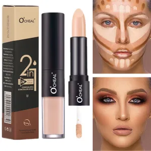 Ocheal Concealer Double-Headed Stick Stereo Face Brightening Highlight Base Stick To Retouch Nose Shadow