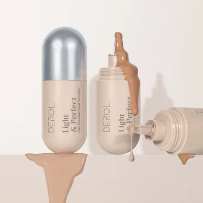 Derol Baby Bottle Foundation Cream Light And Translucent Moisturizing Concealer Makeup Cream Foundation