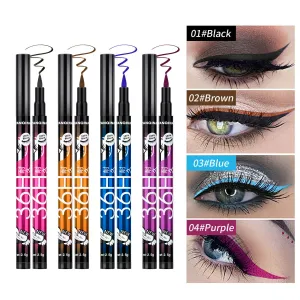 Yanqina Makeup 36H Multicolor Eyeliner Sweat Resistance Is Not Easy To Faint Quick-Drying Natural Eyeliner Southeast Asian Makeup