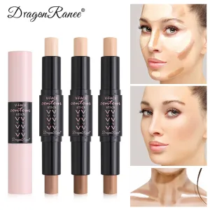 Double-Headed Face Repair Stick Matte Face Repair Nose Silhouette Highlight Brightening Dual-Purpose Shadow Pen Concealer Modification