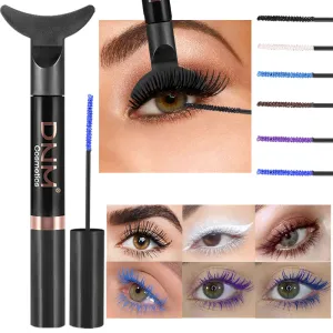 Dnm Mermaid Tail 6 Color 3D Multicolor Mascara Fine Brush Waterproof Easy To Operate No Pollution