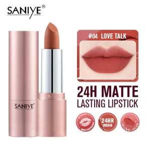 Saniye Non-Stick Cup Matte Lipstick Matte Velvet Lipstick Color Long-Lasting Waterproof Lipstick