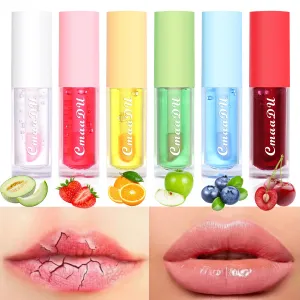 6 Color Fruit Flavor Color Change Lip Glaze Moisturizing Lipstick Lip Moisturizing