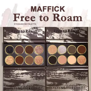 Makeup Maffick Free Roam 8 Color Eyeshades Matte Pearlescent
