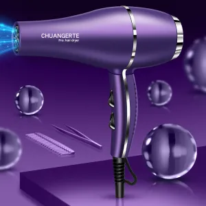 High-Power Hair Dryer Home Dormitory Strong Wind Hair Dryer Blue Light Cold And Hot Wind Special