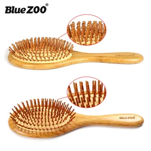 Pointed Bluezoo Massage Air Cushion Air Bag Comb Bamboo Bristle Needle Comb Hair Comb