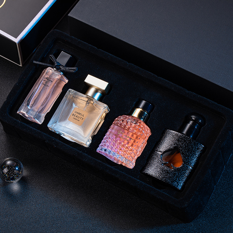 Wholesale Women'S Perfume Suit Gift Box Four-Piece Set Fresh And