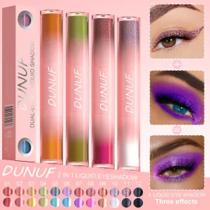 Dunuf Double-Headed Water Long-Lasting Pearlescent Sequins Eye Shadow