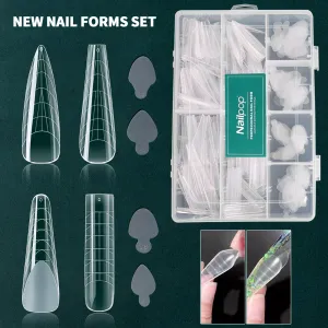 Nailpop Transparent Crystal Nail Mold Finger-Free Quick Extension Nail Reusable Nail Mold