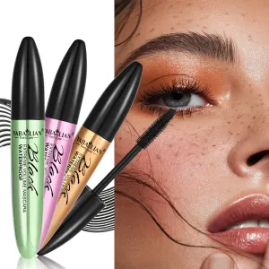 Máscara de pestañas Maquillaje Yabaolian Base Cream Resistente al agua Rígido largo Sin floración 5D Mascara