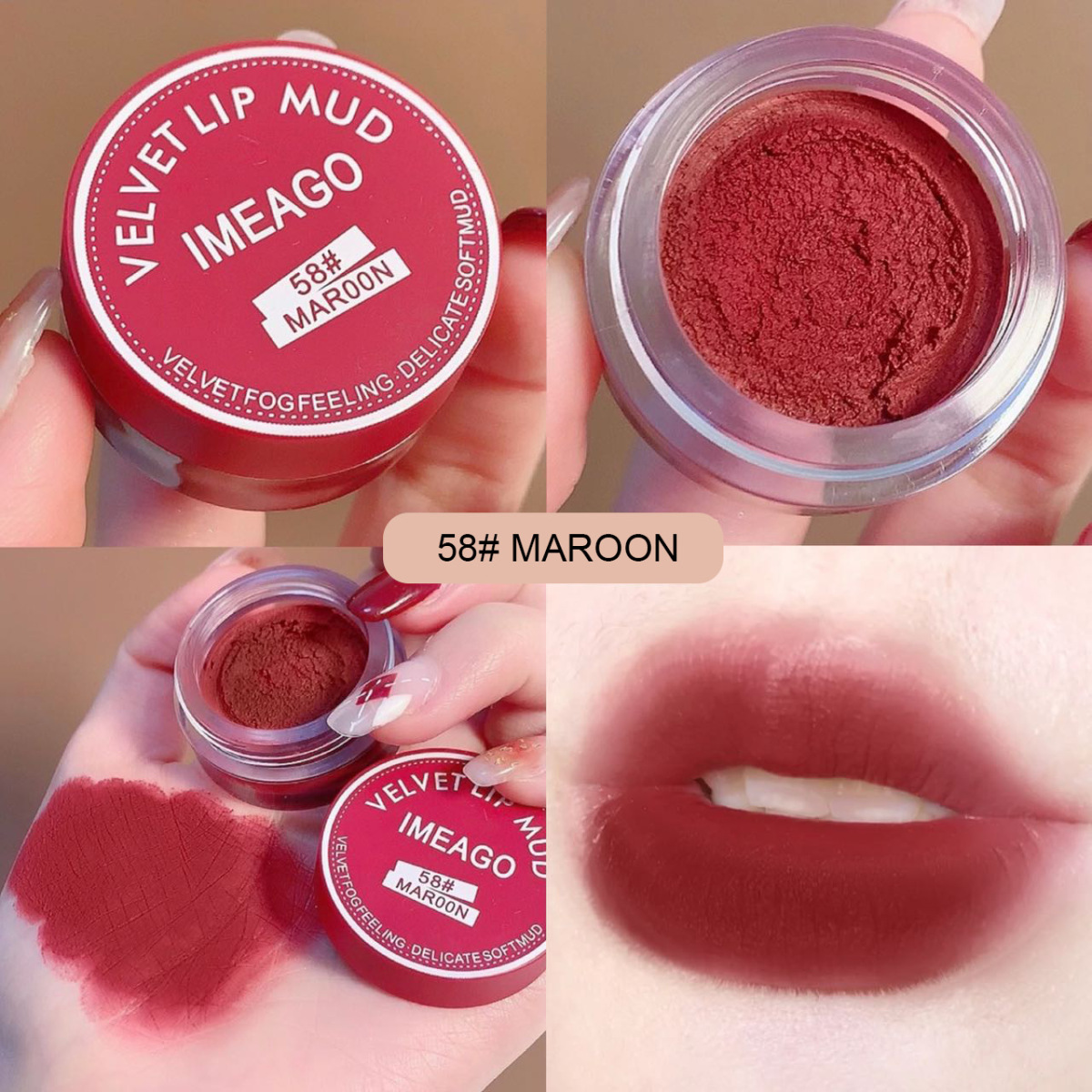 Wholesale Imeago Lip Paste Canned Jelly Lip Makeup Velvet
